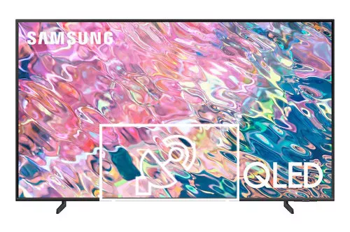 Buscar canales en Samsung 65" Class Q60B QLED 4K Smart TV