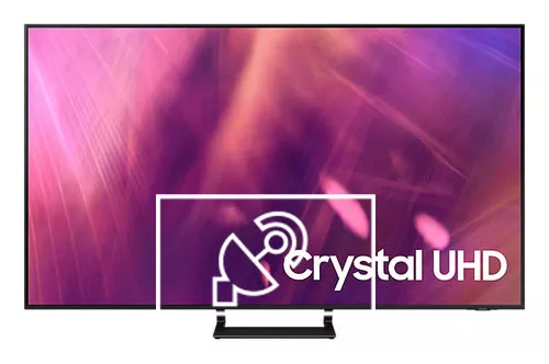 Search for channels on Samsung 65" Crystal UHD TV AU9070