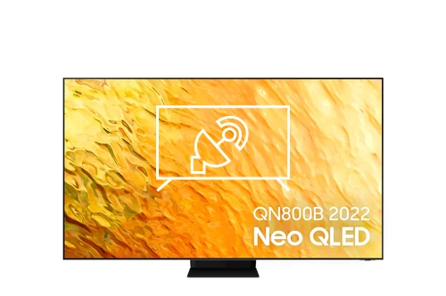 Search for channels on Samsung 75QN800B