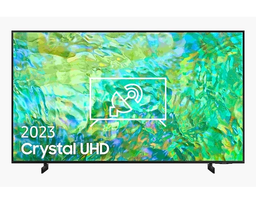 Search for channels on Samsung CU8000