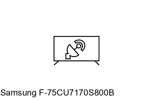 Rechercher des chaînes sur Samsung F-75CU7170S800B