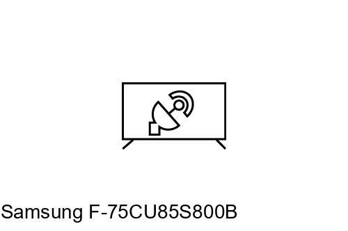 Search for channels on Samsung F-75CU85S800B