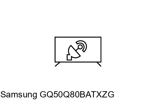 Search for channels on Samsung GQ50Q80BATXZG