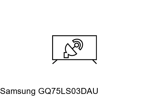 Search for channels on Samsung GQ75LS03DAU