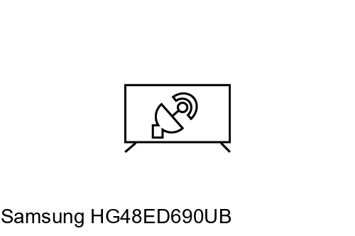 Rechercher des chaînes sur Samsung HG48ED690UB
