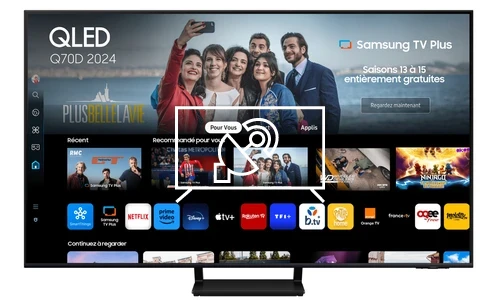 Search for channels on Samsung TQ55Q70DAT