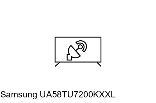 Rechercher des chaînes sur Samsung UA58TU7200KXXL