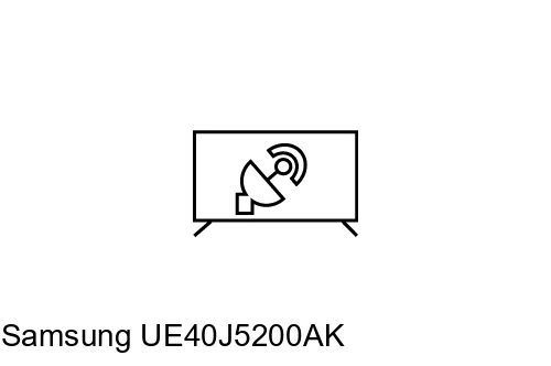 Search for channels on Samsung UE40J5200AK