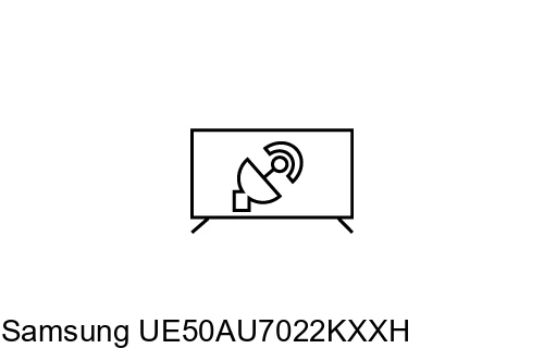 Buscar canales en Samsung UE50AU7022KXXH