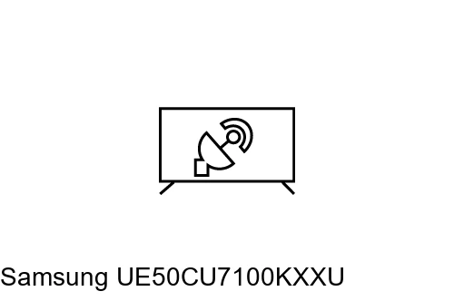 Search for channels on Samsung UE50CU7100KXXU