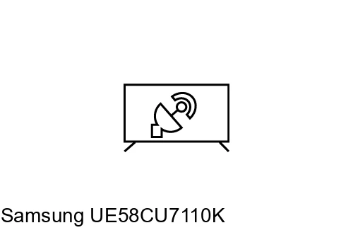 Search for channels on Samsung UE58CU7110K