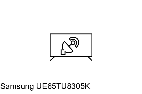 Rechercher des chaînes sur Samsung UE65TU8305K