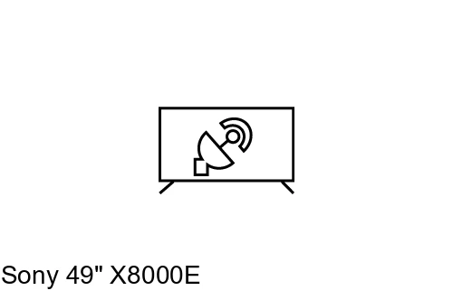 Rechercher des chaînes sur Sony 49" X8000E