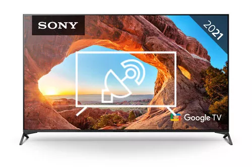 Search for channels on Sony 55 INCH UHD 4K Smart Bravia LED TV Freeview