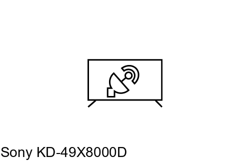 Rechercher des chaînes sur Sony KD-49X8000D