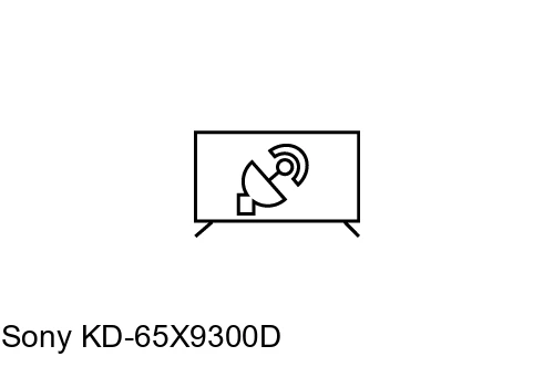 Search for channels on Sony KD-65X9300D