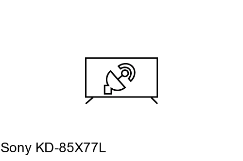 Search for channels on Sony KD-85X77L