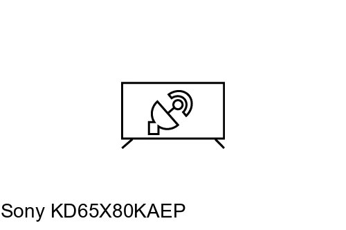 Rechercher des chaînes sur Sony KD65X80KAEP
