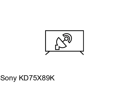 Rechercher des chaînes sur Sony KD75X89K
