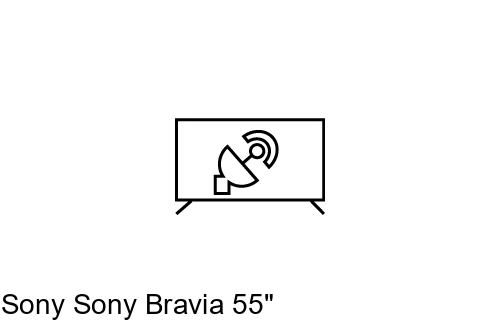 Search for channels on Sony Sony Bravia 55"