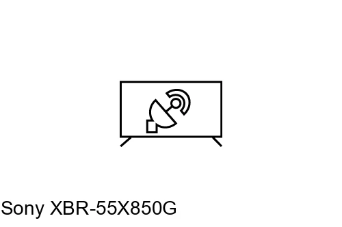 Search for channels on Sony XBR-55X850G