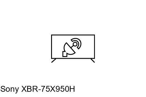 Search for channels on Sony XBR-75X950H
