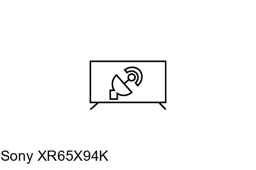 Rechercher des chaînes sur Sony XR65X94K