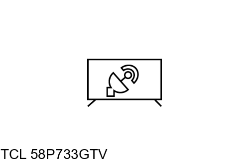 Search for channels on TCL 58P733GTV