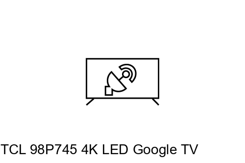 Search for channels on TCL 98P745 4K LED Google TV