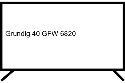 Questions and answers about the Grundig 40 GFW 6820