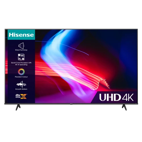 Hisense 43A6KTUK TV 109.2 cm (43") 4K Ultra HD Smart TV Wi-Fi Black 0
