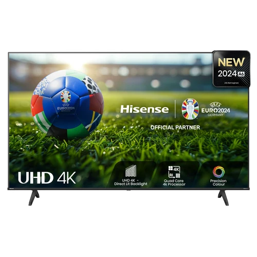 Hisense 50A6NTUK TV 127 cm (50") 4K Ultra HD Smart TV Wi-Fi Black 300 cd/m² 0