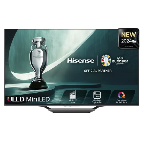 Hisense 55U7NQTUK TV 139.7 cm (55") 4K Ultra HD Smart TV Wi-Fi Black, Grey 1500 cd/m² 0
