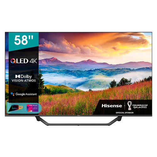 Hisense A72GQ 58A72GQ TV 146.1 cm (57.5") 4K Ultra HD Smart TV Wi-Fi Black, Grey 0