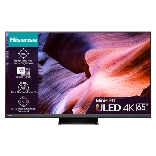Hisense 65U8KQ Televisor 165,1 cm (65") 4K Ultra HD Wifi Negro, Gris 0