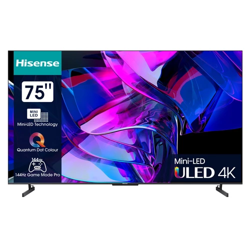 Hisense 75U7KQ TV 190.5 cm (75") 4K Ultra HD Smart TV Wi-Fi Anthracite 0