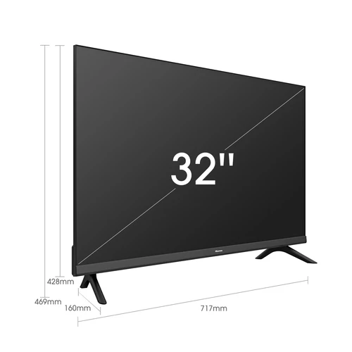 Hisense 32A4CG TV 80 cm (31.5") HD Smart TV Wifi Noir 1