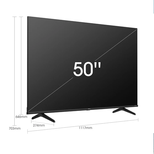 Hisense 50E78HQ QLED-TV 127cm Mittelfuß - 127 cm - DVB-S 109.2 cm (43") 4K Ultra HD Smart TV Wi-Fi Black 1
