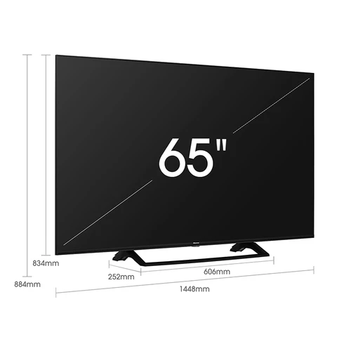 Hisense 65AE7250F Televisor 163,8 cm (64.5") 4K Ultra HD Smart TV Wifi Negro 1