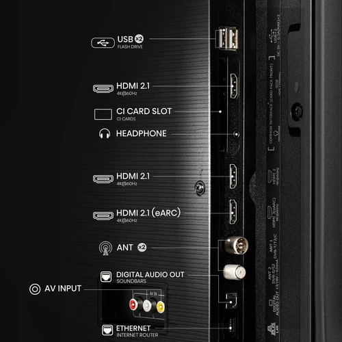 Hisense 50E7NQTUK TV 127 cm (50") 4K Ultra HD Smart TV Wi-Fi Black 350 cd/m² 7