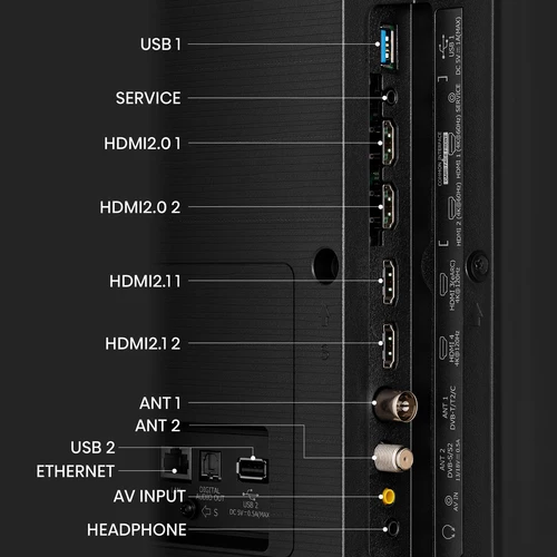 Hisense 55U7KQ 2.54 m (100") 4K Ultra HD Smart TV Wi-Fi Black 7