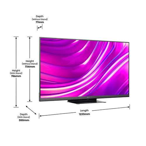 Hisense 55U82HQ TV 139.7 cm (55") 4K Ultra HD Smart TV Wi-Fi Black, Grey 8