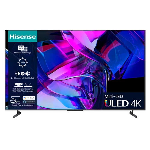 Hisense 75U7KQTUK TV 190.5 cm (75") 4K Ultra HD Smart TV Wi-Fi Grey