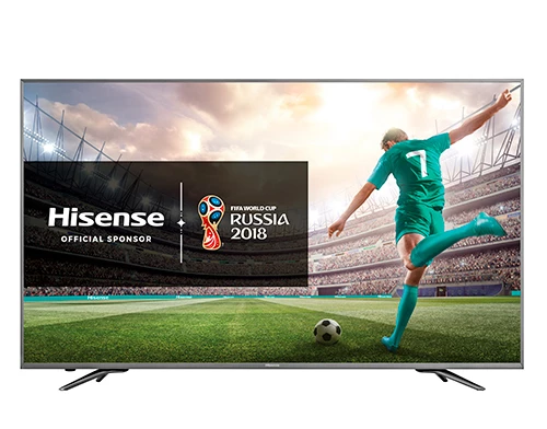 Hisense H55NEC6700 TV 139,7 cm (55") 4K Ultra HD Smart TV Wifi Noir, Gris, Métallique