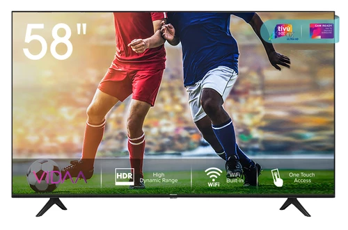 Hisense A7100F 58A7100F TV 146.1 cm (57.5") 4K Ultra HD Smart TV Wi-Fi Black