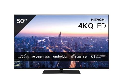 Hitachi 50HAQ7350 TV 127 cm (50") 4K Ultra HD Smart TV Wi-Fi Black 250 cd/m² 0