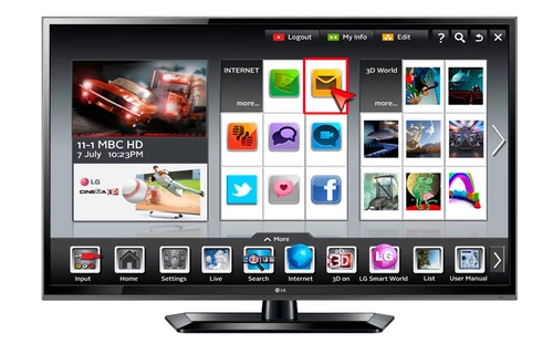 LG 47LS579C TV 119.4 cm (47") Full HD Black 0