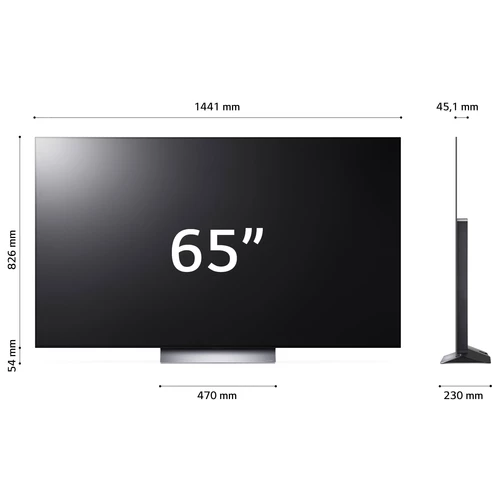 LG OLED evo OLED65C34LA.API TV 165.1 cm (65") 4K Ultra HD Smart TV Wi-Fi Silver 11