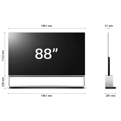 LG OLED 8K OLED88Z39LA.API Televisor 2,24 m (88") 8K Ultra HD Smart TV Wifi Plata 11