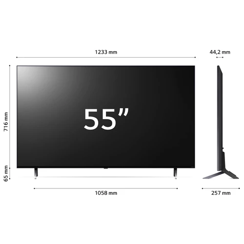 LG QNED 55QNED756RA TV 139,7 cm (55") 4K Ultra HD Smart TV Wifi Bleu 12